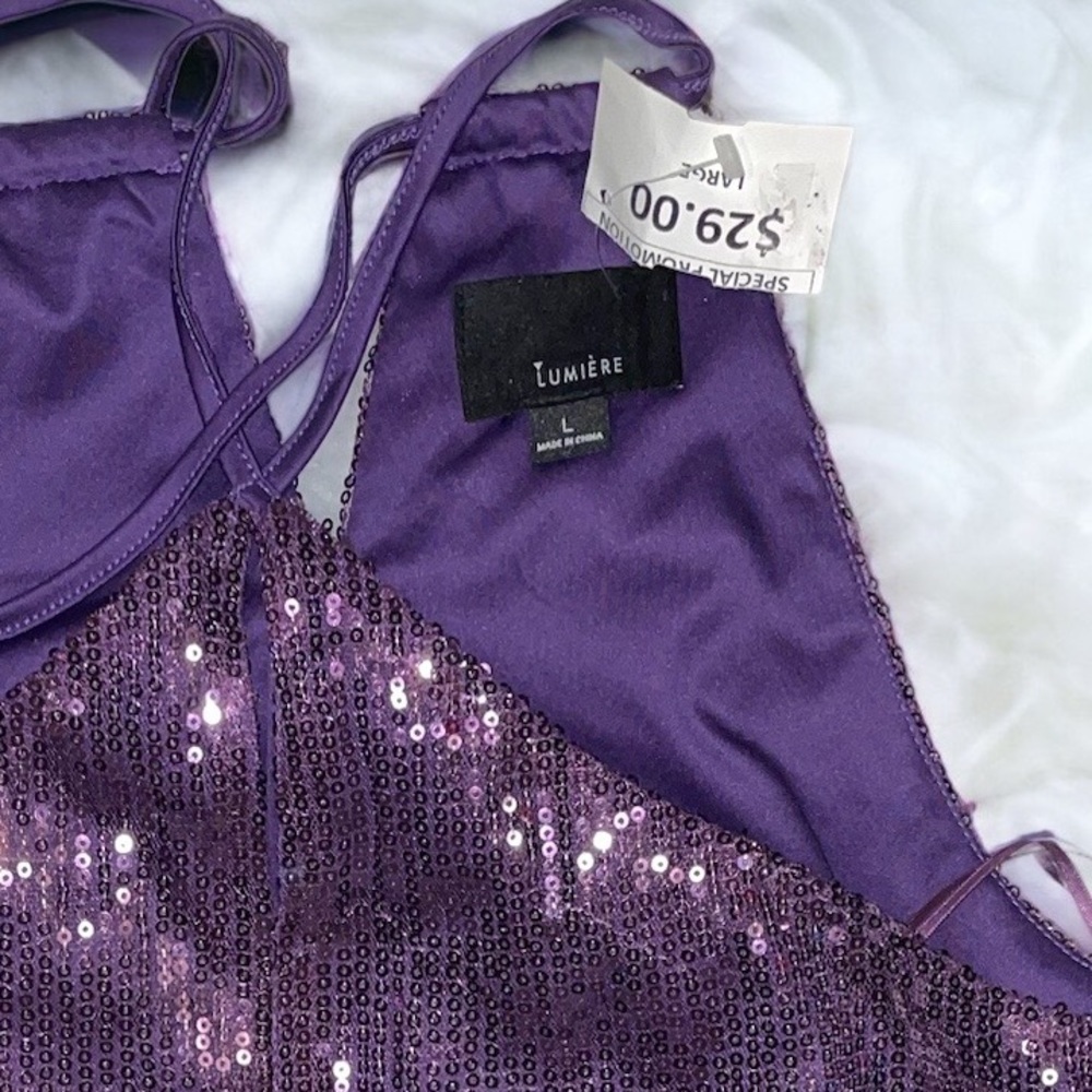 Lumiére purple sequin blouse - Picture 7 of 7